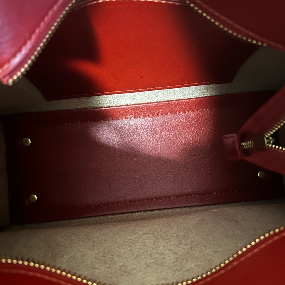 Pixie Mood AURORA Removable Wristlet, Vegan Leather Satchel, Wine color, EUC - Picture 3 of 12